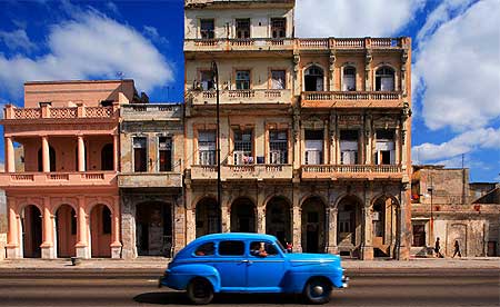 Havana Cuba with russian car